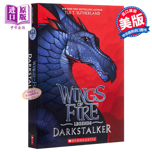 【中商原版】火焰之翼传奇1 英文原版 Wings of Fire Legends #1: Darkstalker 奇幻小说 Tui T.Sutherland 商品图0