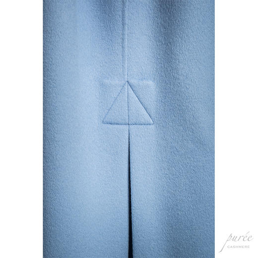 #0101 Oversized Self-belt Coat 慵懒廓形腰带大衣 雾蓝色 商品图14