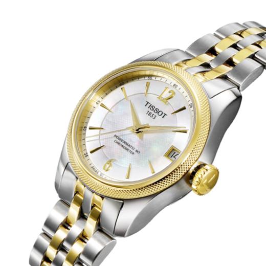 Tissot 天梭宝环系列天文台认证款钢带80机芯机械女表 T108.208.22.117.00 商品图1