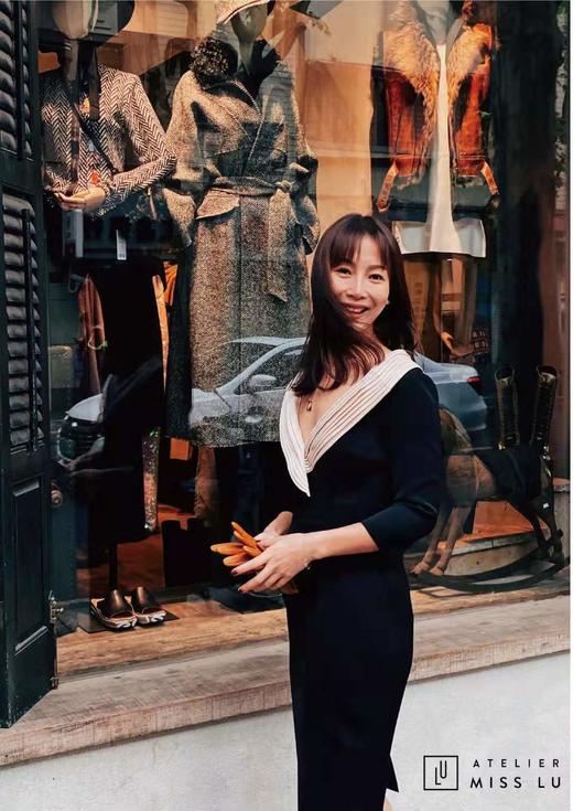 AtelierMissLu / Daisy-开领黑色复古连衣裙 商品图2