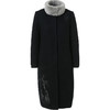 【绵羊毛水貂毛领】乔万尼毛呢大衣流行中长款黑色大衣冬季气质毛呢外套女EN4A721 商品缩略图4