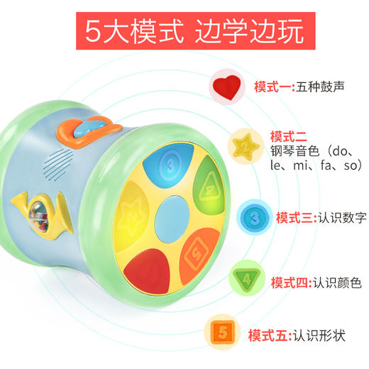 【谷雨】双面动感手拍鼓/2501 商品图3