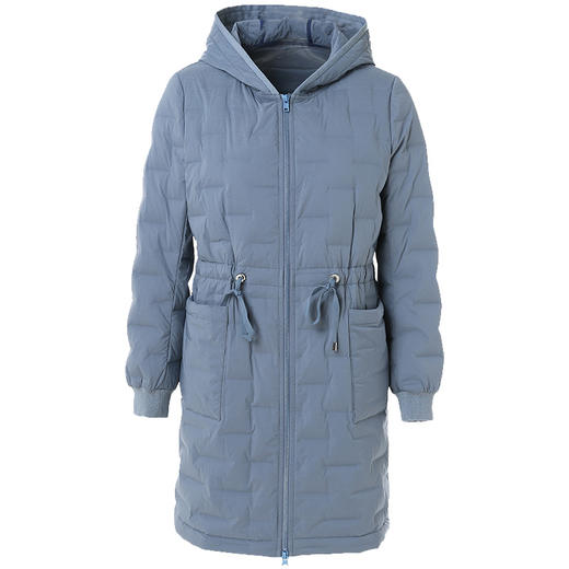 乔万尼羽绒服时尚白鸭绒冬季连帽外套中长款EN4T779 商品图4