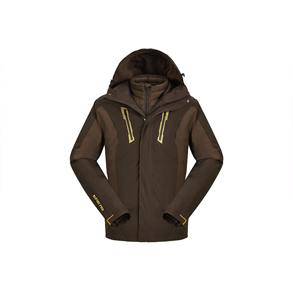 alpinepro阿尔派妮/男款羽绒三合一冲锋衣保暖防风户外mjcf807cn