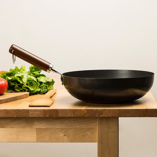 【匠人打造 原装进口】日本YOSHIKAWA 吉川乡技燕三条木柄炒锅 吃出幸福感 商品图3