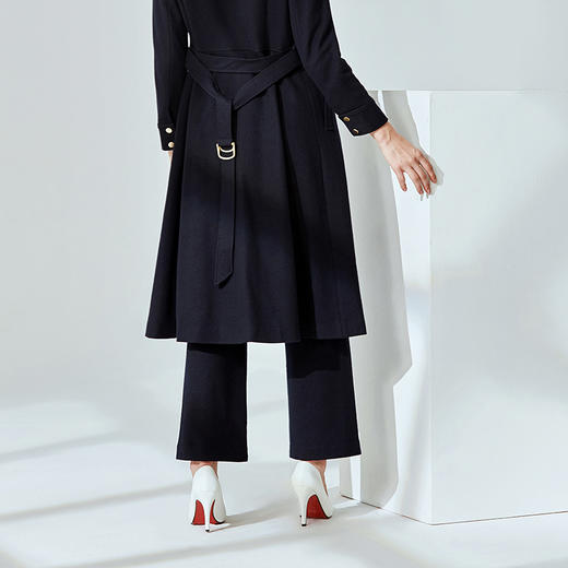 EITIE爱特爱冬季通勤百搭显瘦羊毛呢直筒裤休闲裤长裤女6005723 商品图3