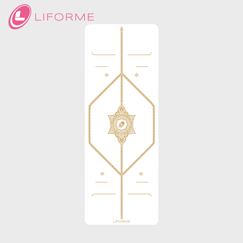 Liforme瑜伽垫吸汗防滑天然橡胶土豪垫大师专属款白色奇迹垫新品