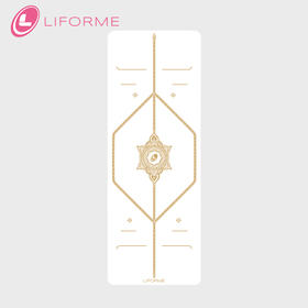Liforme瑜伽垫吸汗防滑天然橡胶土豪垫大师专属款白色奇迹垫新品