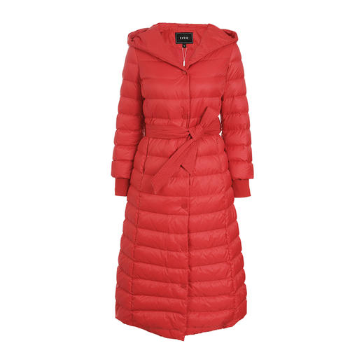 EITIE爱特爱冬季时尚连帽收腰轻薄羽绒服女长款过膝保暖6011712 商品图4