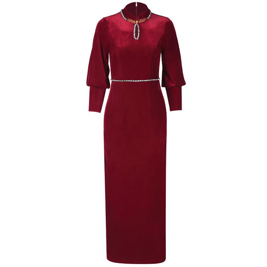 DLQ-A2136秋冬新式高端妈妈中年喜婆婆旗袍 商品图3