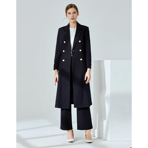 EITIE爱特爱冬季通勤百搭显瘦羊毛呢直筒裤休闲裤长裤女6005723 商品图2