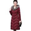 WXY-7871秋冬新款水貂毛领大牌阔太太收腰宽松大码中长羽绒服 商品缩略图4