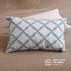 出口刺绣抱枕 蓝方格32×50cm 商品缩略图0