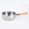日本原产YOSHIKAWA雪平锅不锈钢木柄汤锅20cm 商品缩略图2