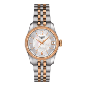 Tissot 天梭宝环系列天文台认证款钢带80机芯机械女表 T108.208.22.117.01