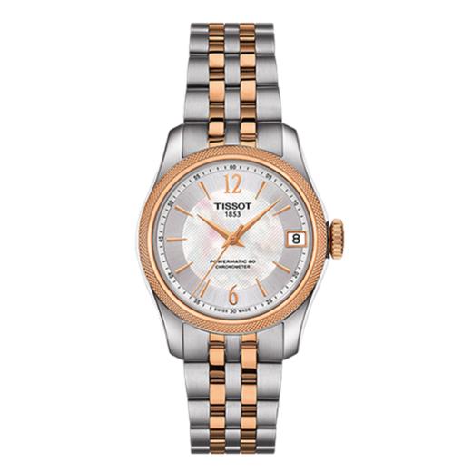 Tissot 天梭宝环系列天文台认证款钢带80机芯机械女表 T108.208.22.117.01 商品图0