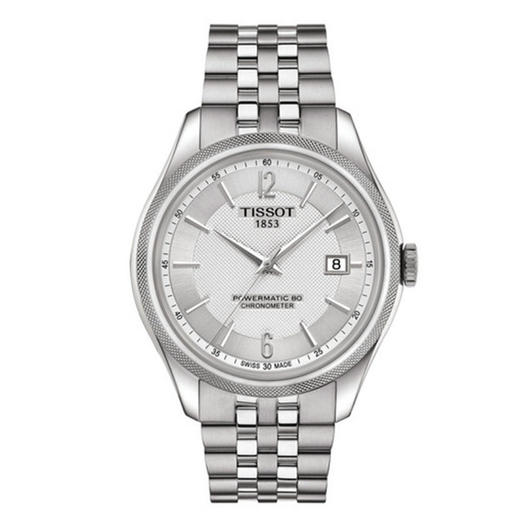 Tissot 天梭宝环系列天文台认证款T108.408.11.037.00钢带80机芯机械男表 商品图0