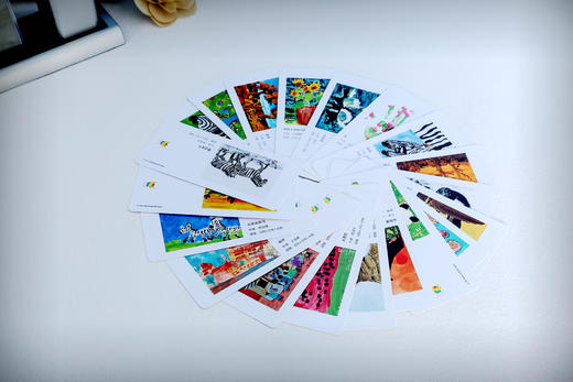 金羽翼残障儿童手绘原创画衍生品 书签 画签 一套20张