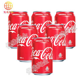 港版330ml可口可乐罐装/件  4890008100309   1*24