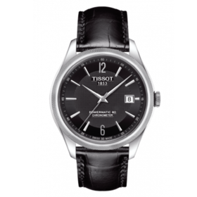 Tissot 天梭宝环系列天文台认证款皮带80机芯机械男表T108.408.16.057.00