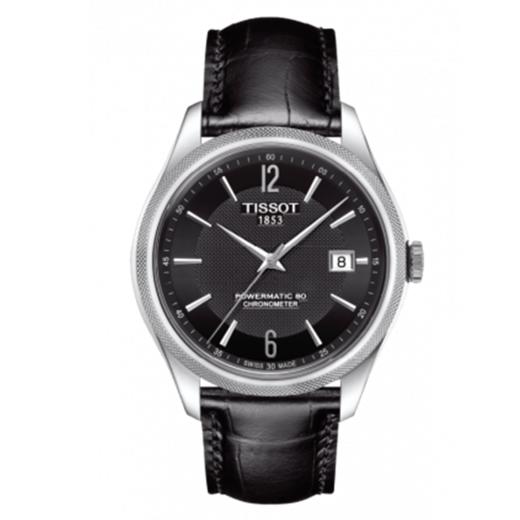 Tissot 天梭宝环系列天文台认证款皮带80机芯机械男表T108.408.16.057.00 商品图0