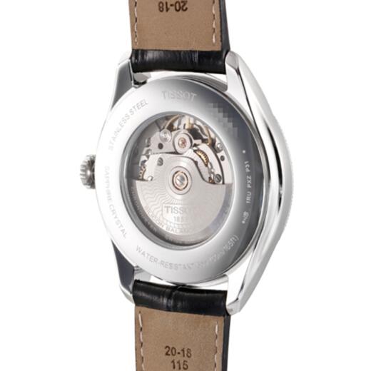 Tissot 天梭宝环系列天文台认证款皮带80机芯机械男表T108.408.16.057.00 商品图4