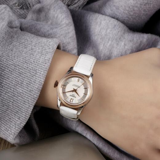 Tissot 天梭宝环系列天文台认证款皮带80机芯机械女表 T108.208.26.117.00 商品图6