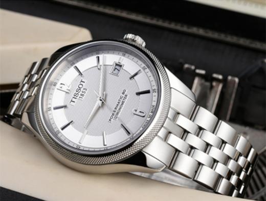 Tissot 天梭宝环系列天文台认证款T108.408.11.037.00钢带80机芯机械男表 商品图2