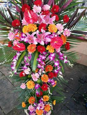 三层中式开业花蓝