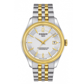 Tissot 天梭宝环系列天文台认证款钢带80机芯机械男表T108.408.22.037.00