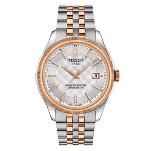 Tissot 天梭宝环系列天文台认证款钢带80机芯T108.408.22.037.01机械男表 商品图1