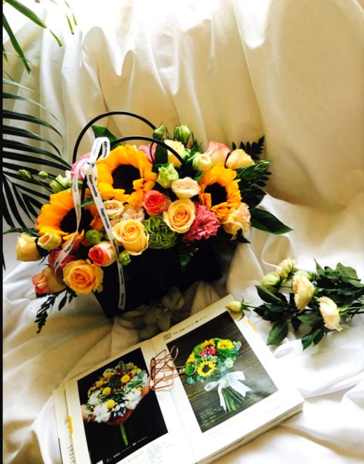 风和日丽----向日葵手提花篮五选一 商品图3