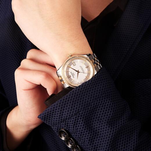 Tissot 天梭宝环系列天文台认证款钢带80机芯机械男表T108.408.22.037.00 商品图4
