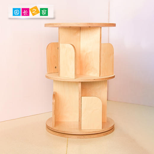 桦木360度旋转书架 商品图0