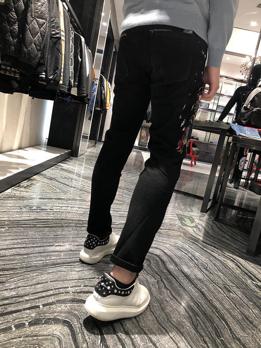 满减活动 31（125-135斤）重工男士刺画牛仔裤 9207 商品图3