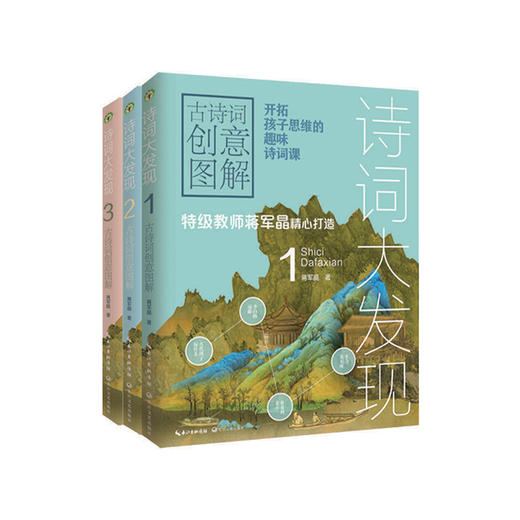 团购 |《诗词大发现》古诗词创意图解：全3册 ，年龄段6-12，趣味诗词课，创意图解，脑洞大开，让孩子开启思辨思维 。 商品图0