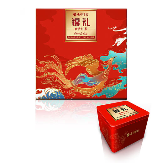 七彩云南 锦礼蜜香红茶160g 大叶种滇红茶礼盒 送礼佳品 商品图0