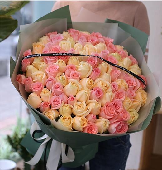 繁花如梦----99朵彩色玫瑰花束五选一 商品图2