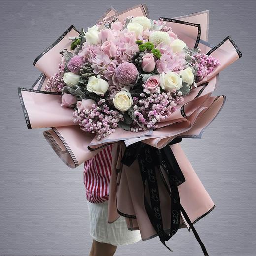 清雅绝尘----绣球韩式花束十选一 商品图4