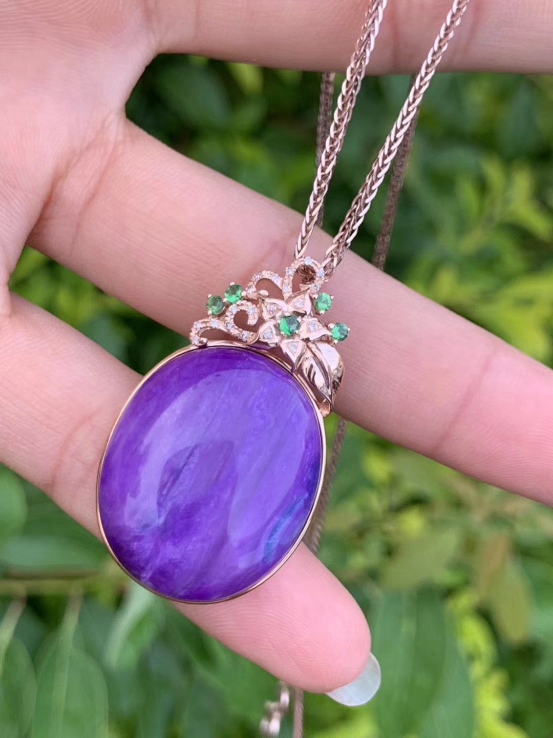 36克舒俱莱皇家紫吊坠