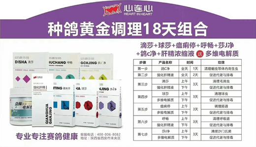 【种鸽调理套餐大全8件】包含沙门氏，原价360，优惠价268包邮(心连心) 商品图2