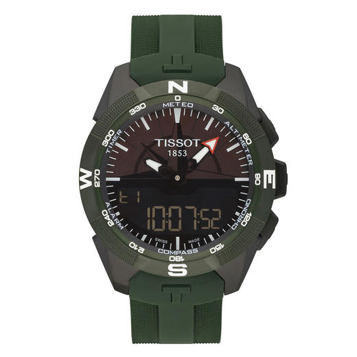 Tissot 天梭触屏系列双时区万年历腕表T110.420.47.051.00 商品图0