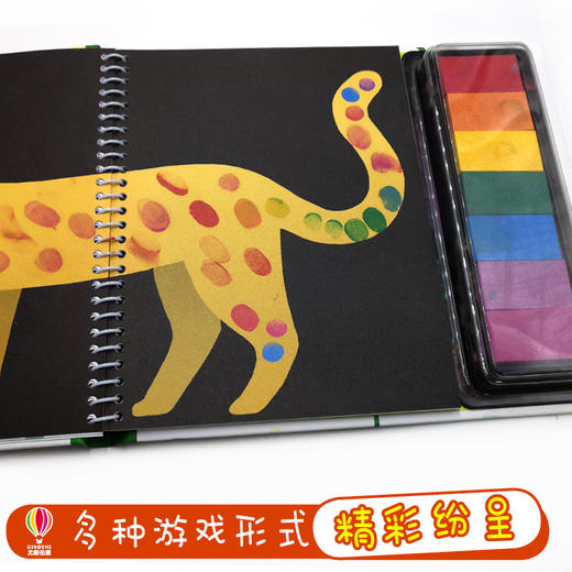 英国USBORNE幼儿创意指印&趣味图章游戏书套装（花园+图章） 商品图3