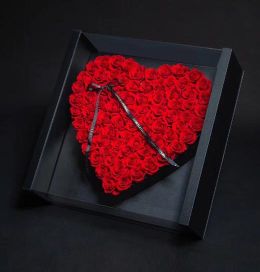 心虔志诚----99支玫瑰心形礼盒星光版二选一 商品图6