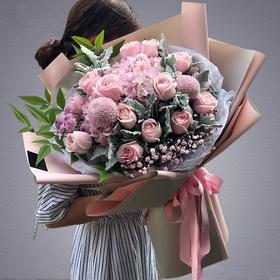 清雅绝尘----绣球韩式花束十选一