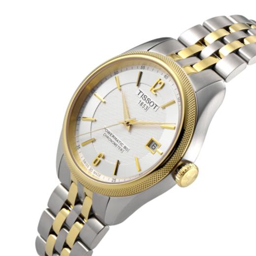 Tissot 天梭宝环系列天文台认证款钢带80机芯机械男表T108.408.22.037.00 商品图1