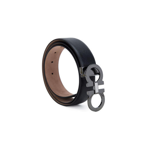 FERRAGAMO 菲拉格慕 男士牛皮板扣皮带腰带 黑色 67 9493 671453 商品图2