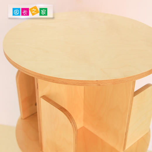 桦木360度旋转书架 商品图2