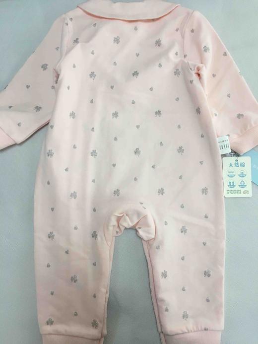 棉果果春秋季女童纯棉偏襟连体衣连身衣哈衣M122720420072 商品图3