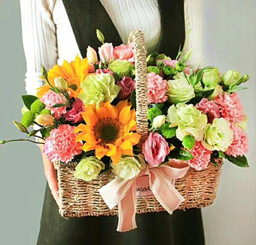风和日丽----向日葵手提花篮五选一 商品图2